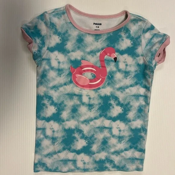 Girls Flamingo T-Shirt - Picture 1 of 2
